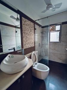 Bathroom Image of 1850 Sq.ft 3 BHK Apartment / Flat for rent in Pacifica Reflections, Vaishno Devi Circle Ahmedabad for Rs. 50000