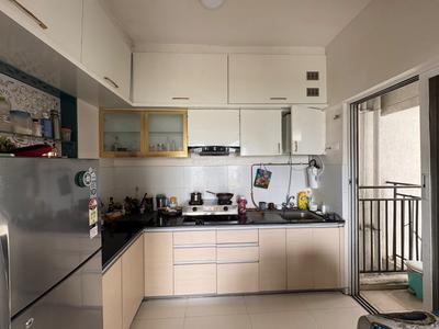 Kitchen Image of 800 Sq.ft 1 BHK Apartment / Flat for rent in Godrej Rejuve, Keshav Nagar Pune for Rs. 30000