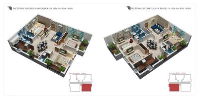Image of 1115 Sq.ft 2 BHK Apartment / Flat for sale in Chandrasekharpur, Bhubaneswar for Rs. 7800000