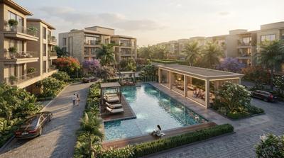 Image of 760 Sq.ft 1 BHK Apartment / Flat for sale in Om Shri Vrinda Orchids, Sunrakh Bangar, Vrindavan for Rs. 6080000