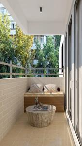 Balcony Image of 1600 Sq.ft 3 BHK Apartment / Flat for sale in Sector 52 Noida for Rs. 7000000