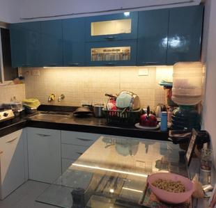 Kitchen Image of 500 Sq.ft 1 BHK Apartment / Flat for rent in Sancheti Belcastel, Mundhwa Pune for Rs. 25000