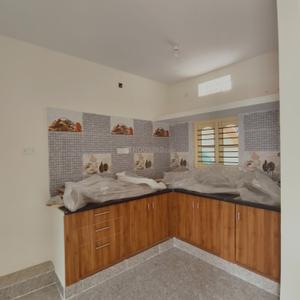 Kitchen Image of 1210 Sq.ft 2 BHK Builder Floor for rent in Kasturi Nagar Bengaluru for Rs. 30000