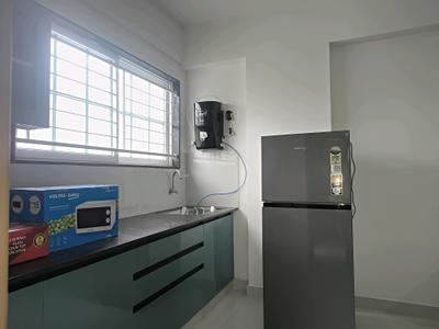 Kitchen Image of 600 Sq.ft 1 BHK Apartment / Flat for rent in Brookefield Bengaluru for Rs. 35000