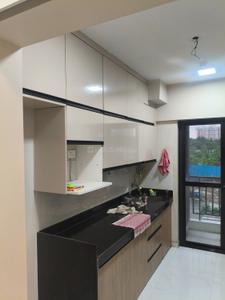 Kitchen Image of 1200 Sq.ft 3 BHK Apartment / Flat for rent in Runwal Gardens, Dombivli East Thane for Rs. 30000