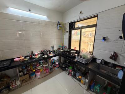 Kitchen Image of 1500 Sq.ft 3 BHK Apartment / Flat for sale in Mangalmurti Hari Govind Dham, Ghansoli Navi Mumbai for Rs. 22500000