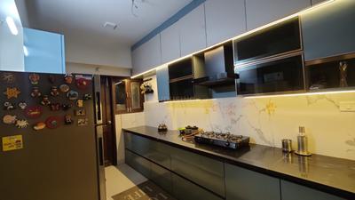 Kitchen Image of 1000 Sq.ft 2 BHK Builder Floor for rent in Vijay Nagar Indore for Rs. 27000