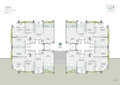Image of 1425 Sq.ft 2 BHK Apartment / Flat for sale in Althan, Surat for Rs. 6412500