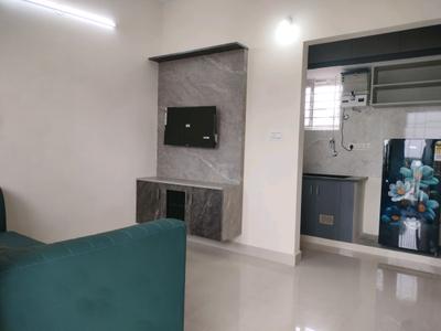 Living Room Image of 650 Sq.ft 1 BHK Independent House for rent in Bellandur Bengaluru for Rs. 30500