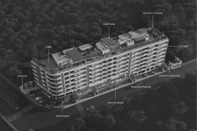 Image of 1871 Sq.ft 3 BHK Apartment / Flat for sale in Yashasvi Ekam, Paldi, Ahmedabad for Rs. 12161500