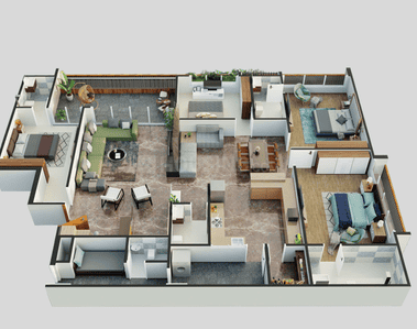 Image of 2847 Sq.ft 3 BHK Apartment / Flat for sale in Madhav Oeuvre Iconic, Bodakdev, Ahmedabad for Rs. 25300000