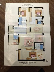 Floor Plan Image of 2370 Sq.ft 3 BHK Apartment / Flat for sale in Urbana New Towers, East Kolkata Township Kolkata for Rs. 52500000