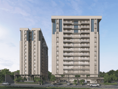 Image of 1845 Sq.ft 3 BHK Apartment / Flat for sale in Park Paradise, Sargasan, Gandhinagar for Rs. 7380000