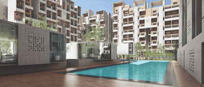 Image of 901 Sq.ft 2 BHK Apartment / Flat for sale in Rohan Abhilasha 4, Wagholi, Pune for Rs. 6000000