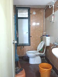 Common Bathroom Image of 600 Sq.ft 1 BHK Apartment / Flat for sale in Kasarvadavali Thane for Rs. 6000000