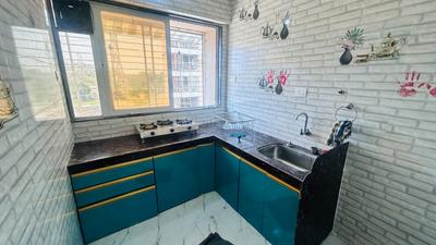 Kitchen Image of 777 Sq.ft 1 BHK Apartment / Flat for rent in Thakurli Thane for Rs. 14000
