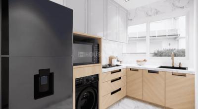 Kitchen Image of 700 Sq.ft 1 BHK Apartment / Flat for sale in Alfa Mana A M Residency, Mazgaon Mumbai for Rs. 16000000