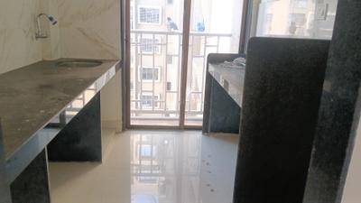 Kitchen Image of 650 Sq.ft 1 BHK Apartment / Flat for rent in H B Nandanvan Phase 2, Taloja Navi Mumbai for Rs. 10500