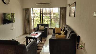 Living Room Image of 902 Sq.ft 2 BHK Apartment / Flat for rent in Hetali Blessings, Goregaon East Mumbai for Rs. 80000
