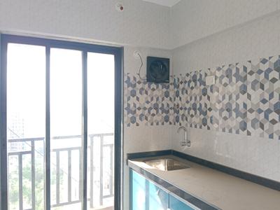 Kitchen Image of 650 Sq.ft 1 BHK Apartment / Flat for sale in Rosa Gardenia, Kasarvadavali Thane for Rs. 6000000