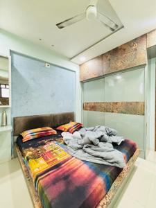 Bedroom Image of 1000 Sq.ft 2 BHK Apartment / Flat for rent in Adani Shantigram, Shantigram Ahmedabad for Rs. 40000