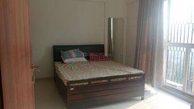 Bedroom Image of 800 Sq.ft 2 BHK Apartment / Flat for rent in Godrej Tranquil, Kandivali East Mumbai for Rs. 57500