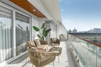 Balcony Image of 1450 Sq.ft 3 BHK Apartment / Flat for sale in Earth Arica, Sama Savli Vadodara for Rs. 8500000