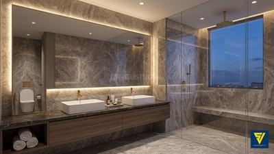 Bathroom Image of 1234 Sq.ft 3 BHK Apartment / Flat for sale in Bhawani Inara, New Town Kolkata for Rs. 16000000