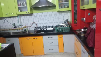 Kitchen Image of 1800 Sq.ft 3 BHK Apartment / Flat for sale in Sheladia Prestige Tower, Bodakdev Ahmedabad for Rs. 14500000