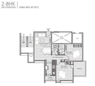 Image of 1127 Sq.ft 2 BHK Apartment / Flat for sale in Om Shiv Elite Phase IV, Shankarpur, Nagpur for Rs. 4200000