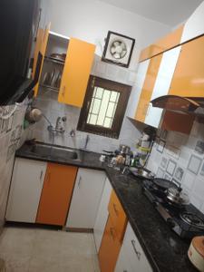 Kitchen Image of 850 Sq.ft 2 BHK Builder Floor for rent in DDA Akshardham Apartments, Sector 19 Dwarka New Delhi for Rs. 32000