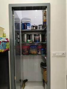 Kitchen Image of 1750 Sq.ft 3 BHK Apartment / Flat for sale in Shree Keshvam Heights, Tragad Ahmedabad for Rs. 9600000