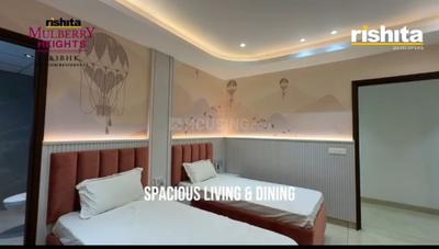 Bedroom Image of 1550 Sq.ft 3 BHK Apartment / Flat for sale in Rishita Mulberry Heights, Sushant Golf City Lucknow for Rs. 16577768
