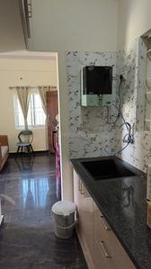 Kitchen Image of 650 Sq.ft 1 BHK Builder Floor for rent in Mahadevapura Bengaluru for Rs. 27000
