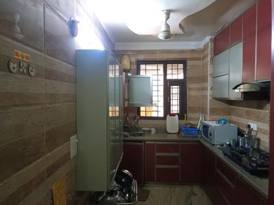 Kitchen Image of 1800 Sq.ft 3 BHK Builder Floor for sale in Mahavir Enclave New Delhi for Rs. 14000000