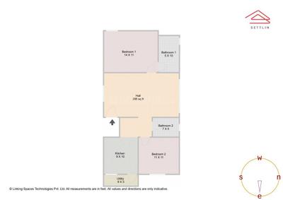 Image of 1050 Sq.ft 2 BHK Apartment / Flat for sale in RR Nagar, Bengaluru for Rs. 7120000