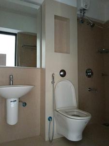 Bedroom One Image of 1300 Sq.ft 3 BHK Apartment / Flat for rent in Lodha Splendora, Thane West Thane for Rs. 37000