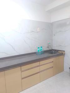 Kitchen Image of 600 Sq.ft 1 BHK Apartment / Flat for rent in Kandivali West Mumbai for Rs. 37000