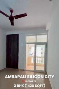 Bedroom Image of 1420 Sq.ft 3 BHK Apartment / Flat for sale in Amrapali Silicon City, Sector 76 Noida for Rs. 15500000