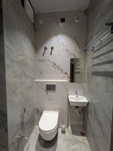 Bathroom Image of 370 Sq.ft 1 BHK Builder Floor for rent in Bada Bangarda Indore for Rs. 12000