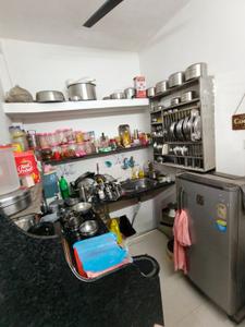 Kitchen Image of 400 Sq.ft 1 BHK Independent House for sale in Dwarkapuri Indore for Rs. 1850000