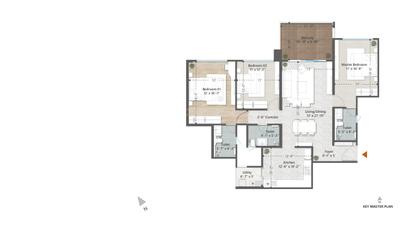 Image of 1510 Sq.ft 3 BHK Apartment / Flat for sale in Bramhacorp Sun Valley Phase 1, Bavdhan, Pune for Rs. 14500000