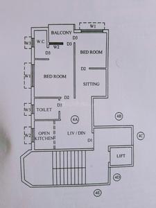 Image of 1061 Sq.ft 2 BHK Apartment / Flat for sale in Dum Dum Cantonment, Kolkata for Rs. 2500000