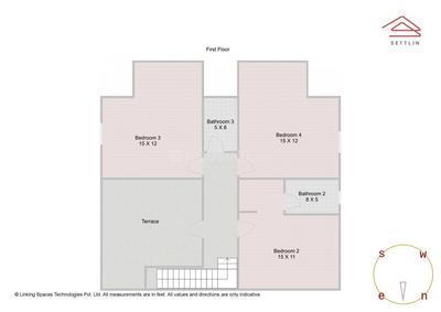 Image of 2556 Sq.ft 4 BHK Apartment / Flat for sale in Cooke Town, Bengaluru for Rs. 41500000