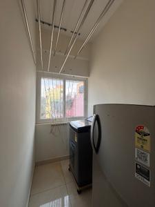Kitchen Image of 650 Sq.ft 1 BHK Apartment / Flat for rent in Domlur Layout Bengaluru for Rs. 55000
