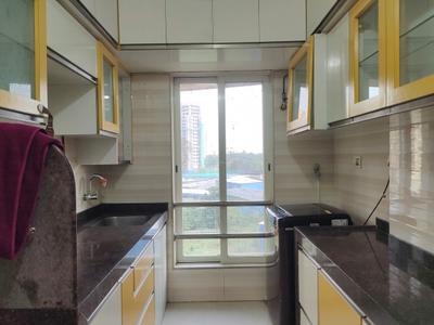 Kitchen Image of 600 Sq.ft 1 BHK Apartment / Flat for rent in Jadeite Charkop Nandanvan CHSL, Malad West Mumbai for Rs. 37000