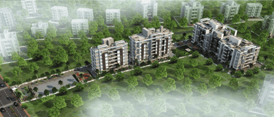 Image of 980 Sq.ft 2 BHK Apartment / Flat for sale in Shevi Atulya Nirman, Tathawade, Pune for Rs. 7600000