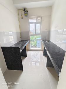 Kitchen Image of 700 Sq.ft 1 BHK Apartment / Flat for rent in Ashar Arize, Kalwa Thane for Rs. 27000
