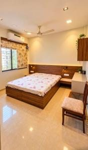 Bedroom Image of 1300 Sq.ft 3 BHK Apartment / Flat for rent in Thane West Thane for Rs. 80000