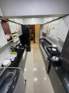 Kitchen Image of 1200 Sq.ft 2 BHK Apartment / Flat for rent in Tharwanis Sky View, Kharghar Navi Mumbai for Rs. 38000
